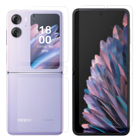 Oppo Find N2 Flip Style The, ather Case Lychee