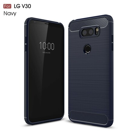 LG V30 Brushed Carbon Fiber Case