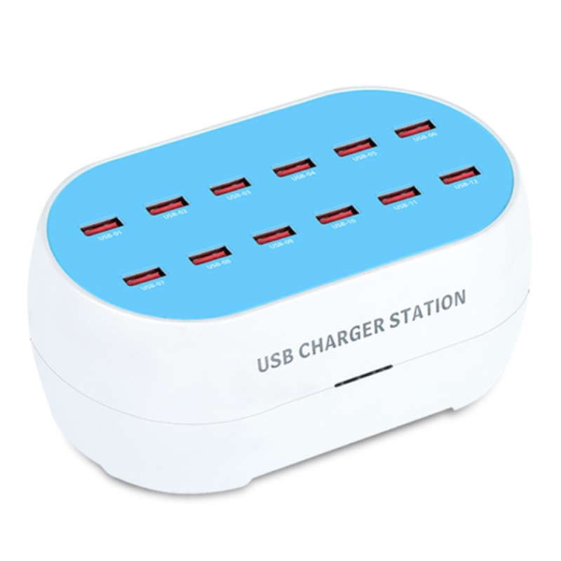 12-port USB charging station