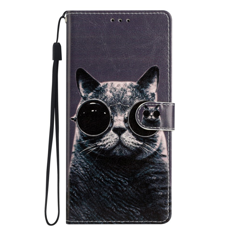 Case Samsung Galaxy A54 5G Cat Strap Glasses