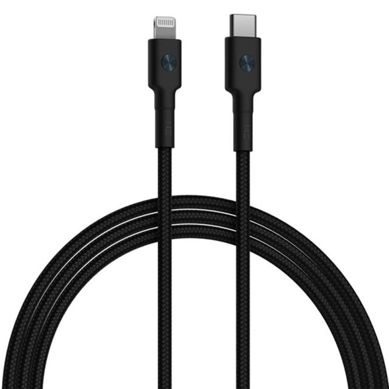Braided Charging Cable USB-C and Lightning Ports
