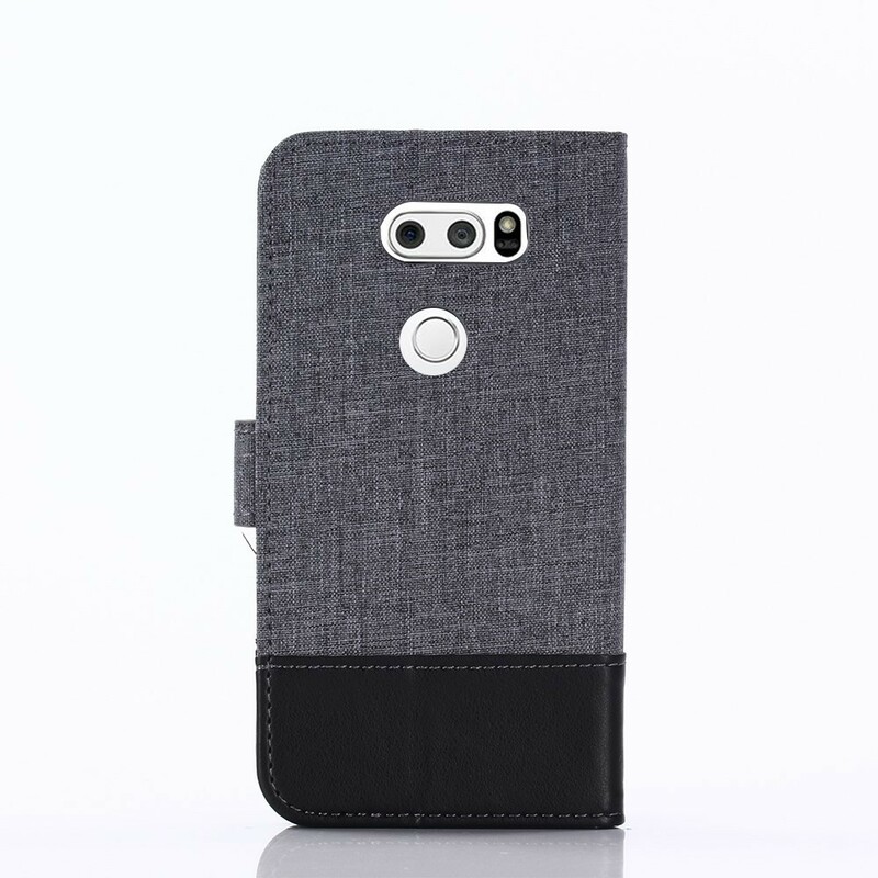 Cover LG V30 Muxma Fabric and Leather Effect