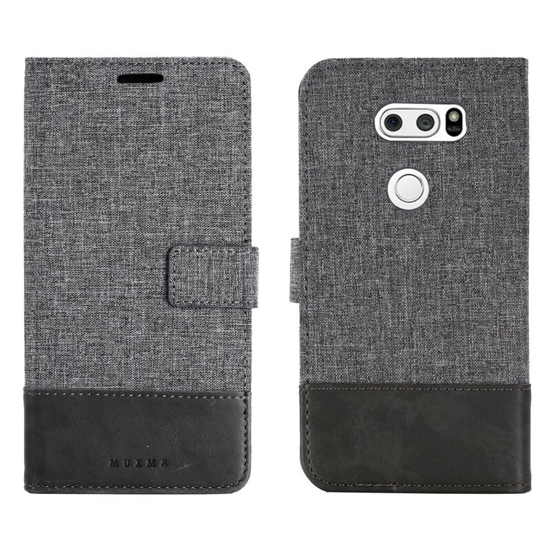 Cover LG V30 Muxma Fabric and Leather Effect