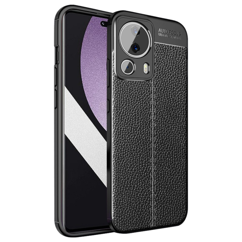 Xiaomi 13 Lite The
ather Case Lychee Effect Double Line