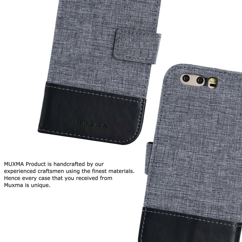 Huawei P10 Muxma Fabric and Leather Effect Case