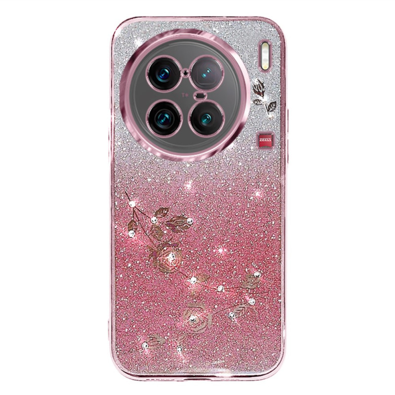 Vivo X90 Pro Pink Glitter Case