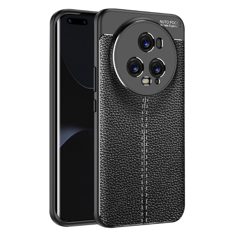 Honor Magic 5 Pro The
ather Case Lychee Effect Double Line