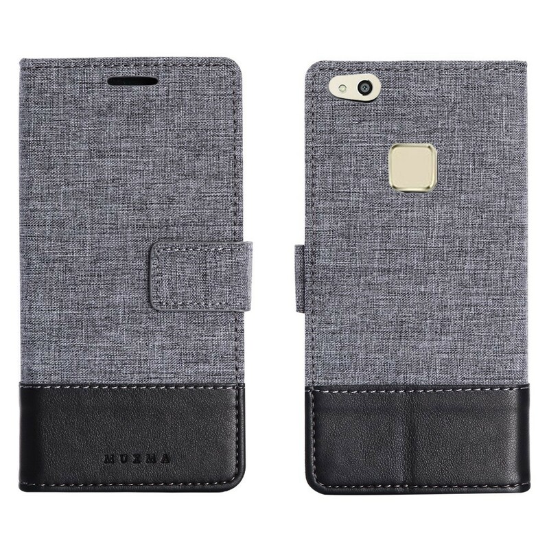 Huawei P10 Lite Muxma Fabric and Leather Effect Case