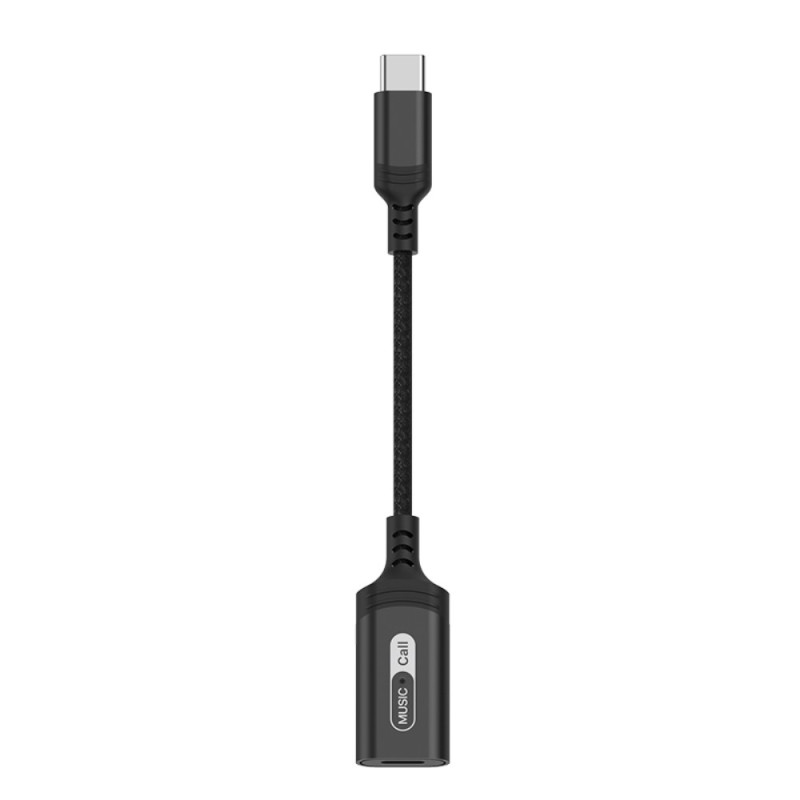 Lightning Female to USB-C Male Audio Adapter