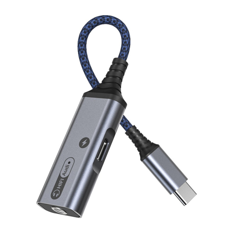 Adaptateur Audio USB-C vers Ports Jack et USB-C - Dealy