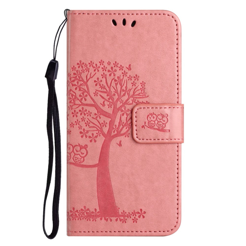 Xiaomi Redmi Note 12 4G Tree and Owl Strap Case