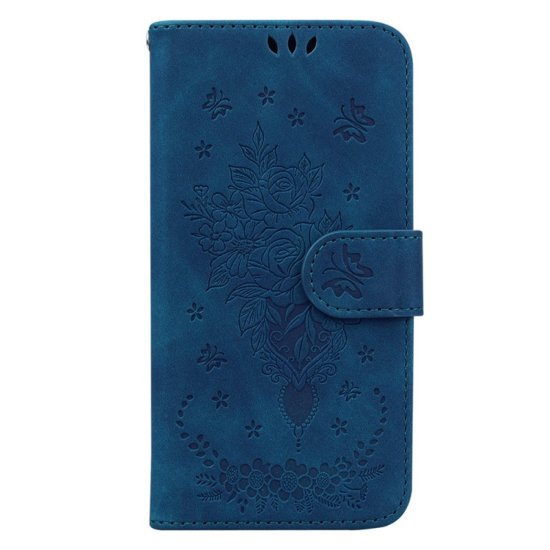 Honor Magic 5 Lite Rose and Butterfly Strap Case
