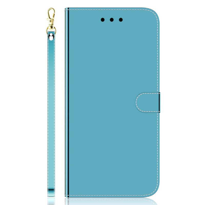 Xiaomi Redmi Note 12/Poco X5 5G Mirror The
atherette Case with Strap