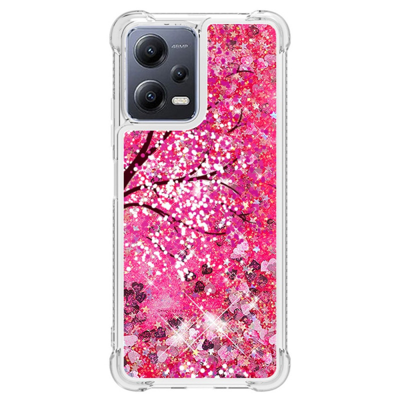 Coque Xiaomi Redmi Note 12/Poco X5 5G Paillettes Arbre