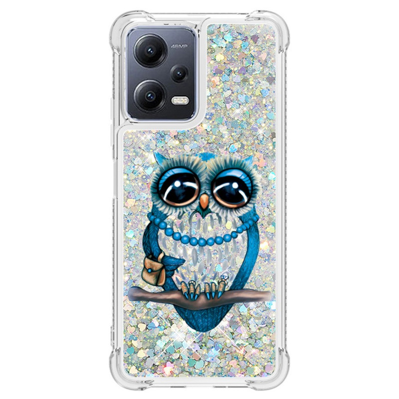 Xiaomi Redmi Note 12/Poco X5 5G Glitter Case Miss Owl
