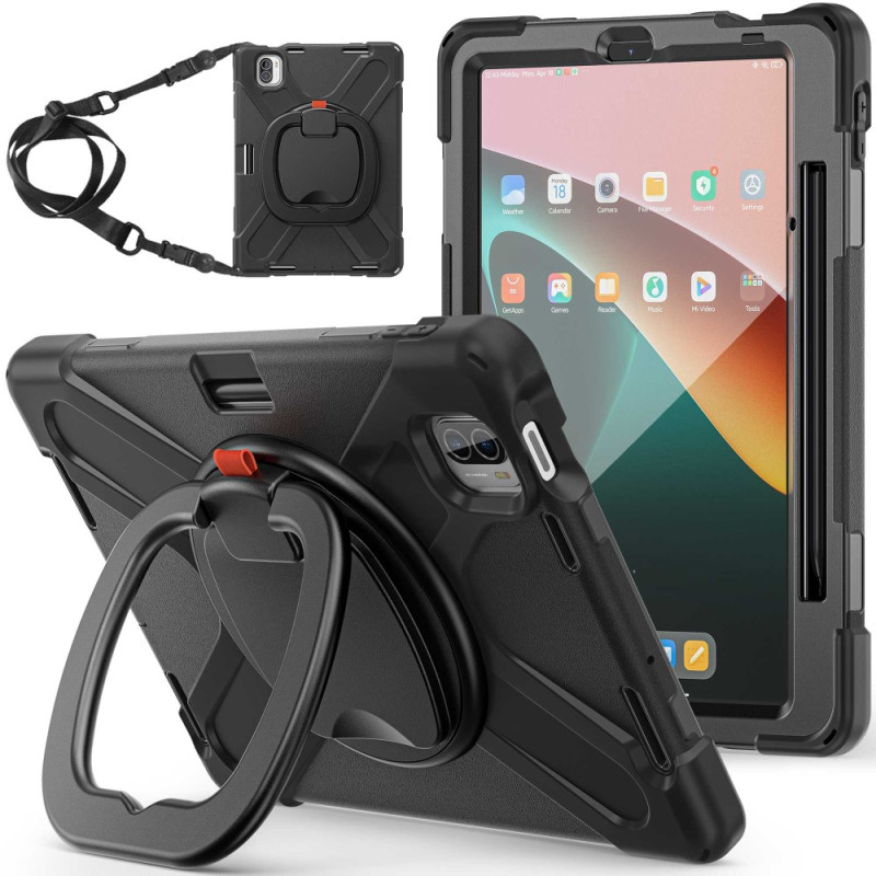 Xiaomi Pad 5 / Pad 5 Pro Case Rotating Ring and Carrying Strap