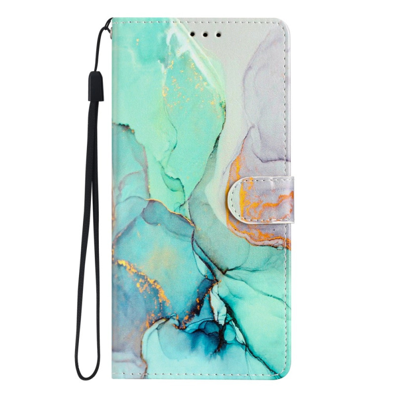 Case Google Pixel 7A Marbled pattern with strap