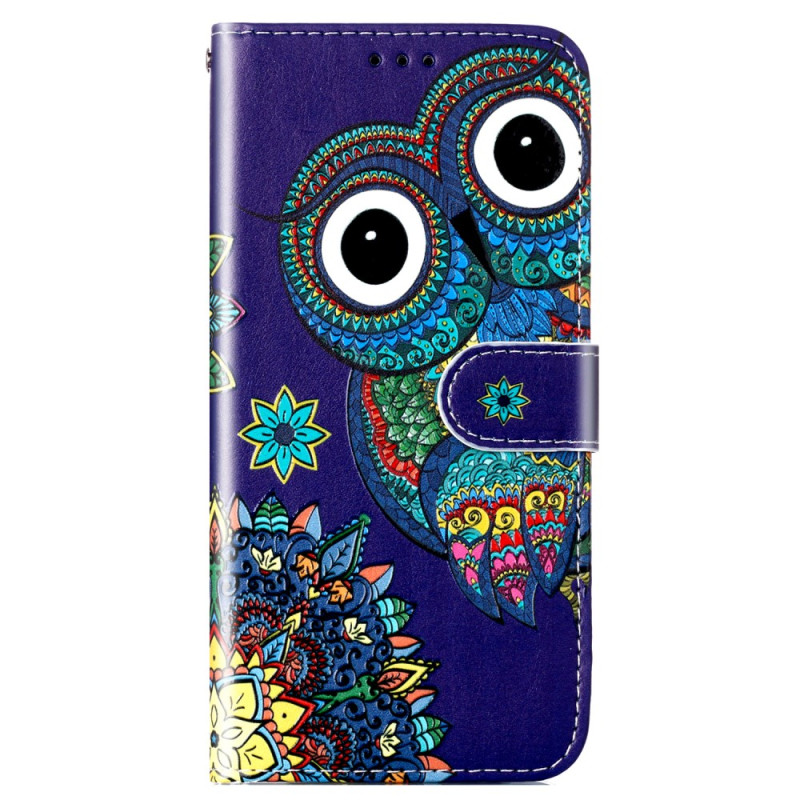 Case Google Pixel 7A Coloured Owls with Strap