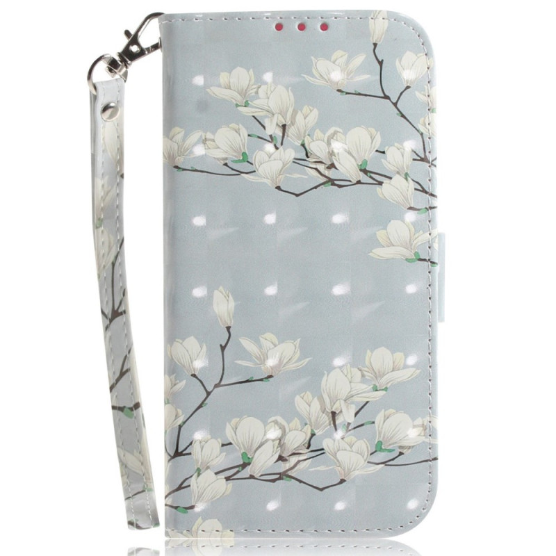 Xiaomi 12 / 12X / 12S White Flower Strap Case