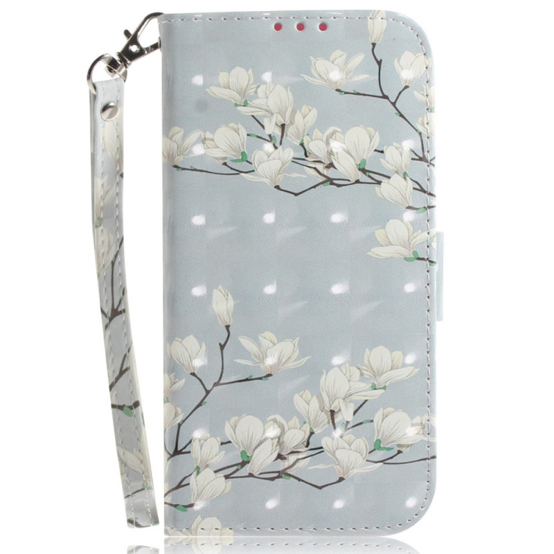 Xiaomi 12 / 12X White Flower Strap Case