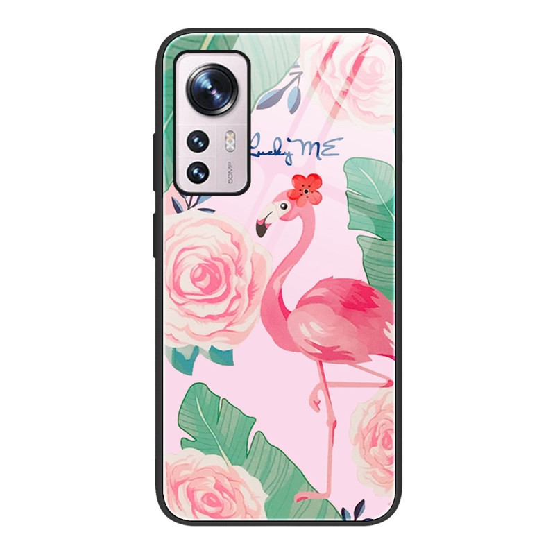 Xiaomi 12 / 12X / 12S Toughened Glass Case Pink Flamingo