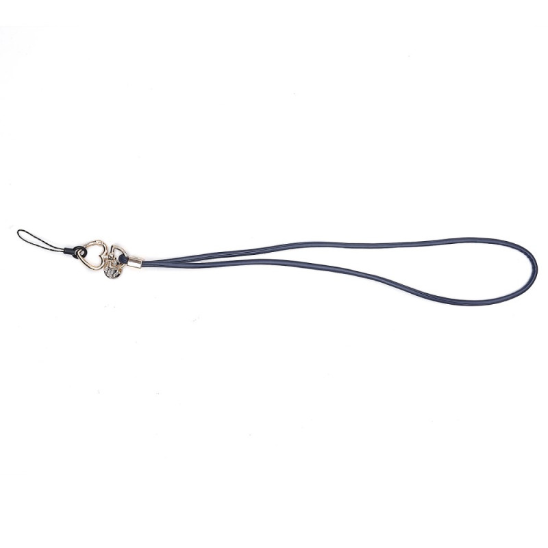 The
atherette Hand Strap for Mobile Phone Heart Charm