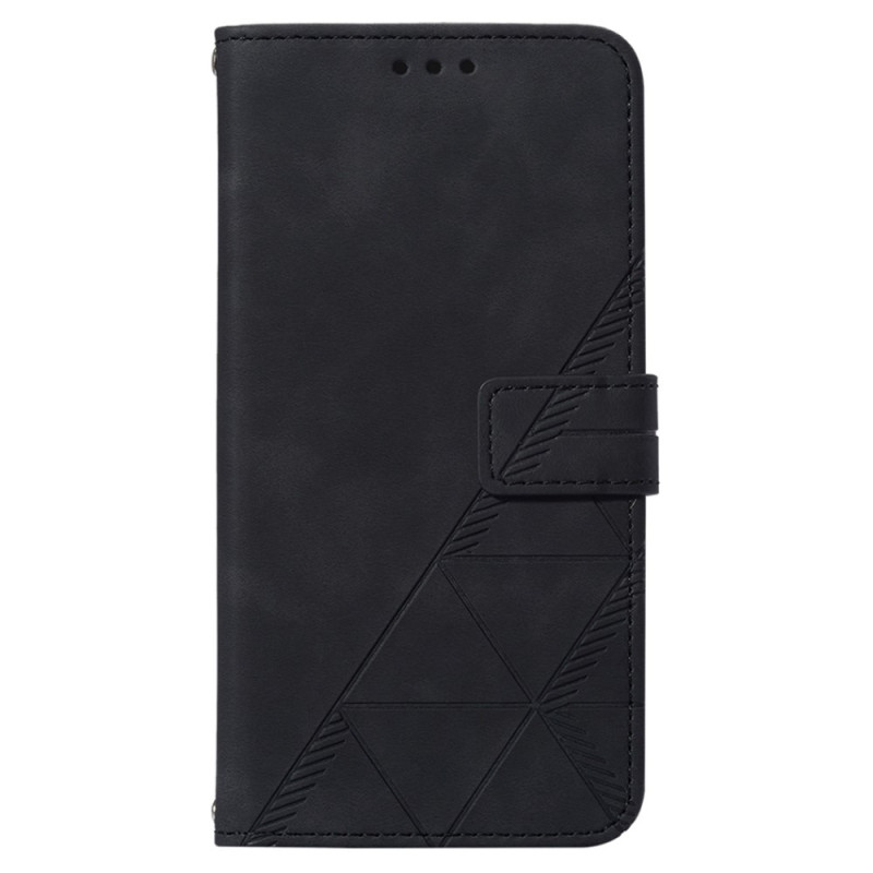 Moto G73 5G Triangles Case with Shoulder Strap