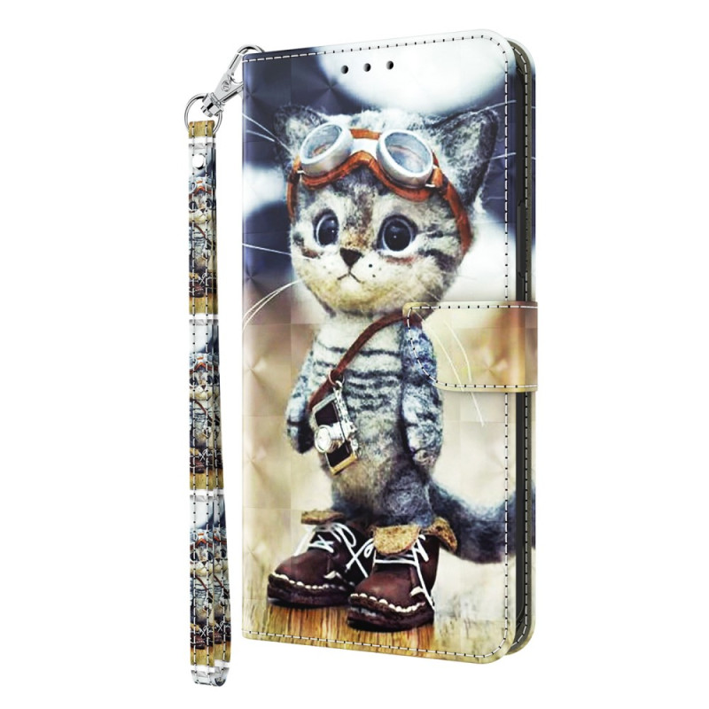 Moto G13/G23/G53 5G Funny Cat Strap Case