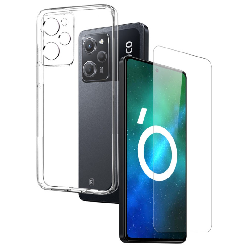 Poco X5 Pro 5G Transparent Case with Screen Protector