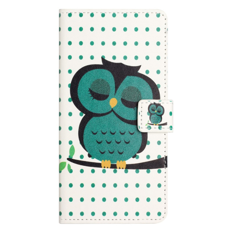 Case Poco X5 Pro 5G Sleeping Owl with Strap