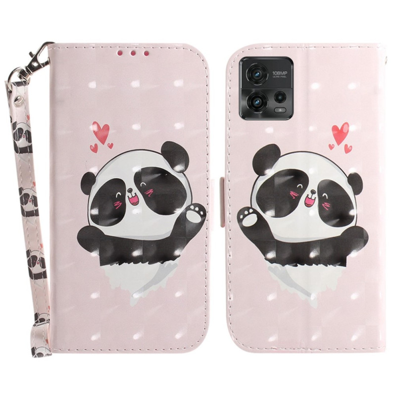 Moto G72 Panda Love Strap Case