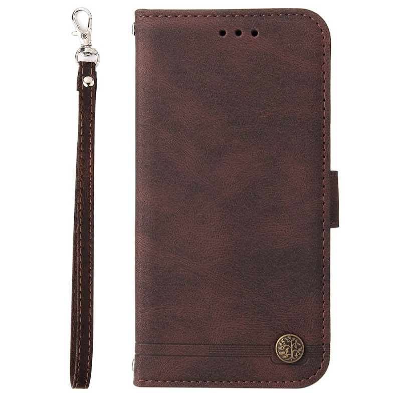 Poco F5 Pro The
ather Style Case with Decorative Rivet