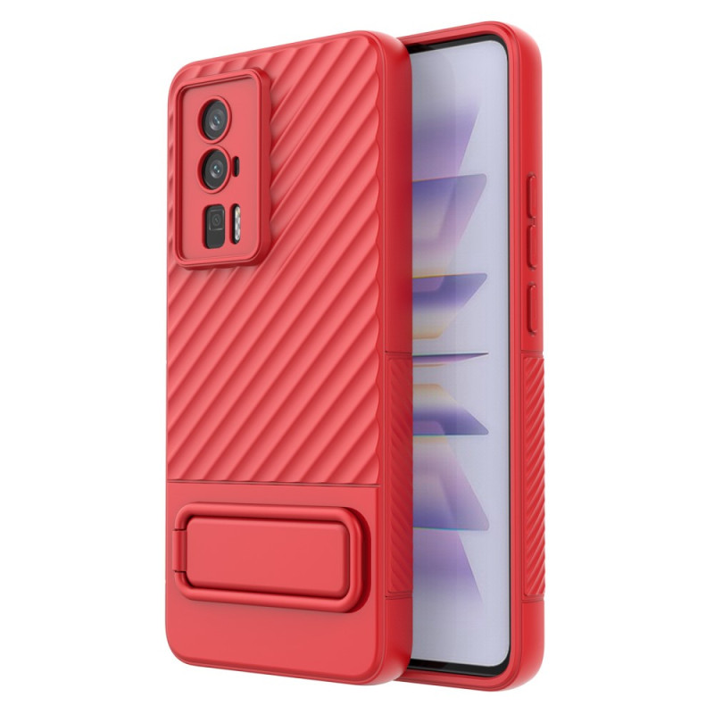 Poco F5 Pro Non-Slip Case with Stand