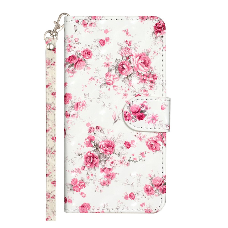 Google Pixel 7A Cover Vintage Flowers with Lanyard