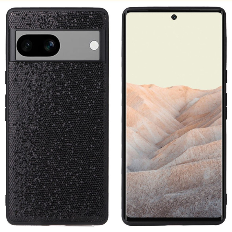 Google Pixel 7A Case Black Glitter