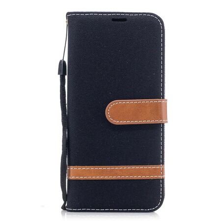Samsung Galaxy A8 2018 Case Fabric and Leather Effect