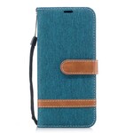 Samsung Galaxy A8 2018 Case Fabric and Leather Effect