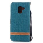 Samsung Galaxy A8 2018 Case Fabric and Leather Effect