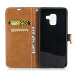 Samsung Galaxy A8 2018 Case Fabric and Leather Effect