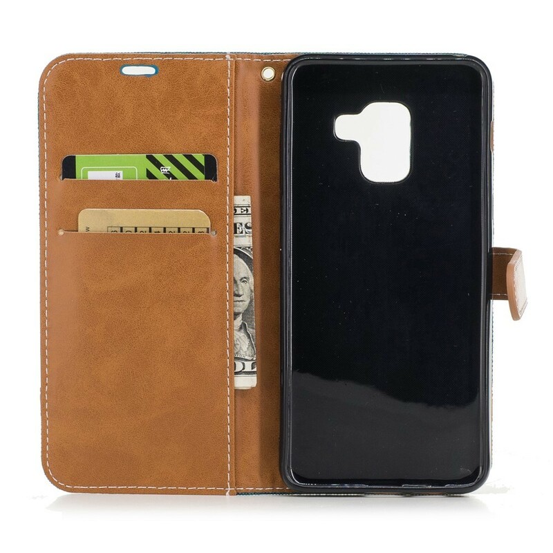 Samsung Galaxy A8 2018 Case Fabric and Leather Effect Samsung Galaxy A8 2018 Case Fabric and Leather Effect