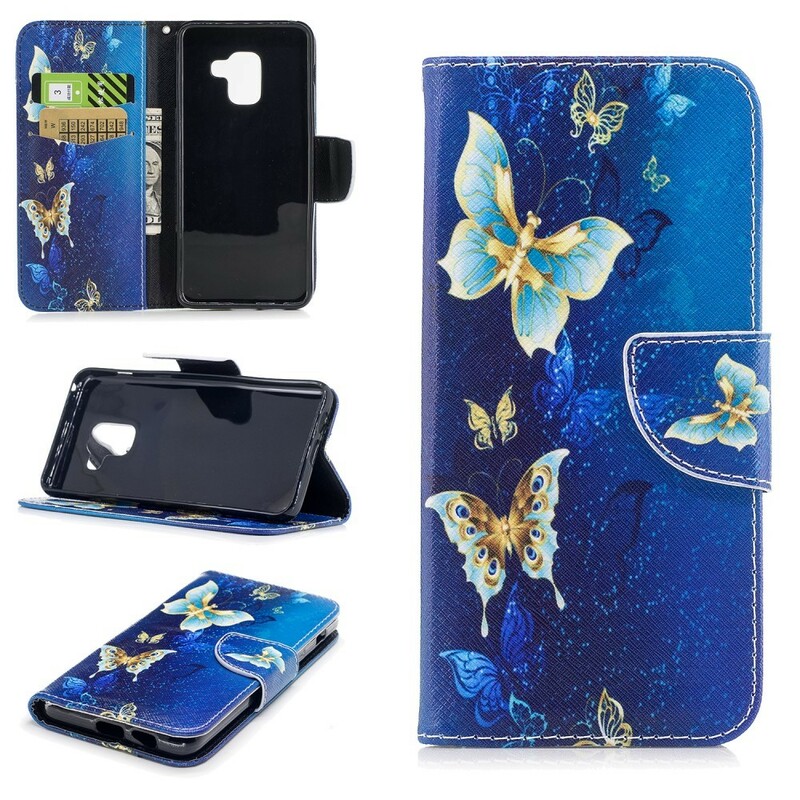 Case Samsung Galaxy A8 2018 Butterflies In The Night