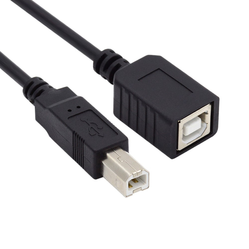 USB 2.0 B Male to Female cable 20 cm