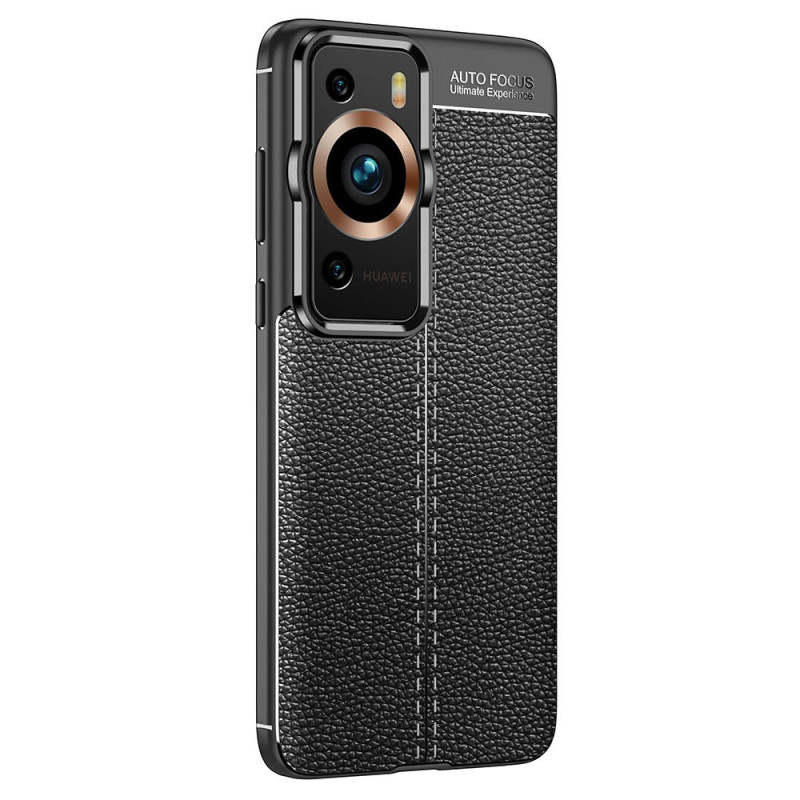 Huawei P60 Pro The
ather Case Lychee
 Double Line