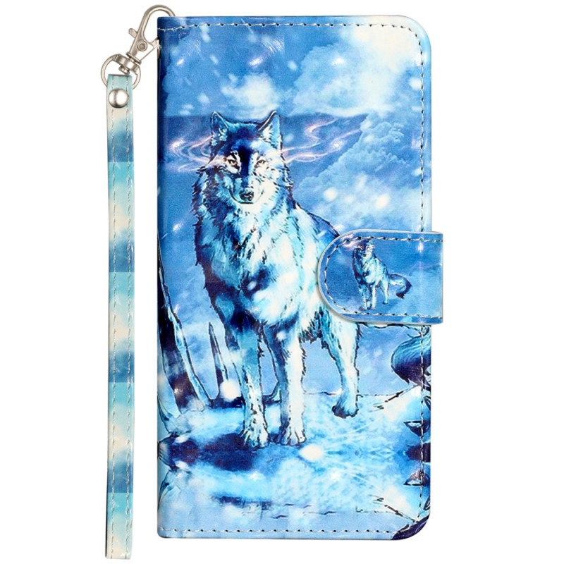 Sony Xperia 10 V Snow Wolf Strap Case