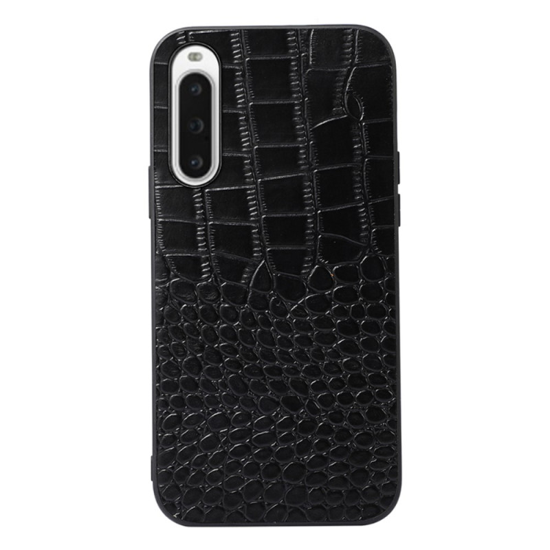 Sony Xperia 10 V Real The
ather Case Crocodile Texture