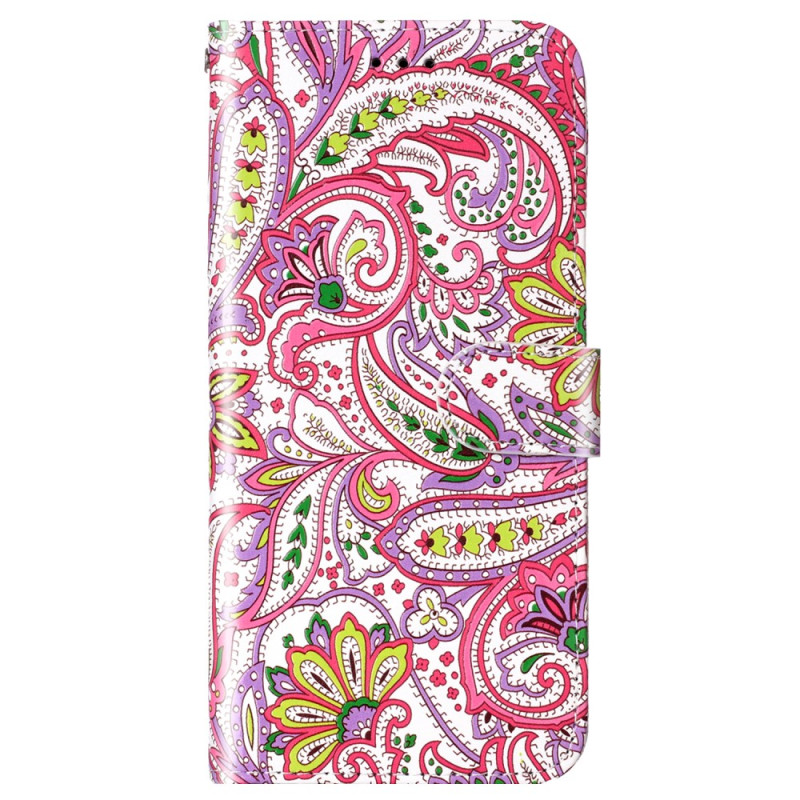 Sony Xperia 1 V Pink Pattern Lanyard Case