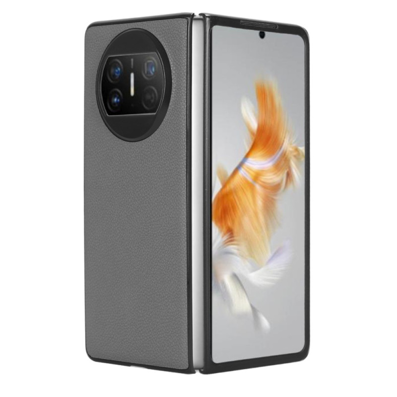 HUawei Mate X3 The
ather Case Lychee Effect