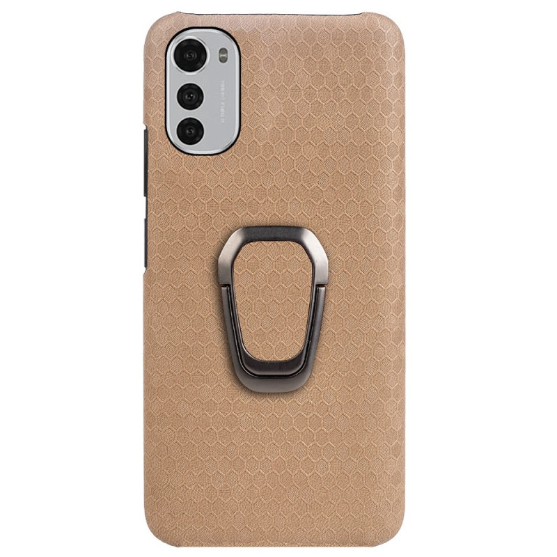 Moto E32 Honeycomb Case with Support Ring