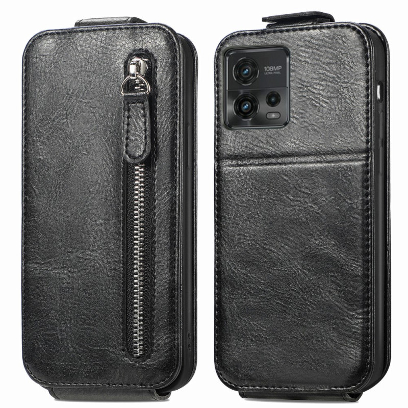 Moto G72 Flip Vertical Case with Wallet
