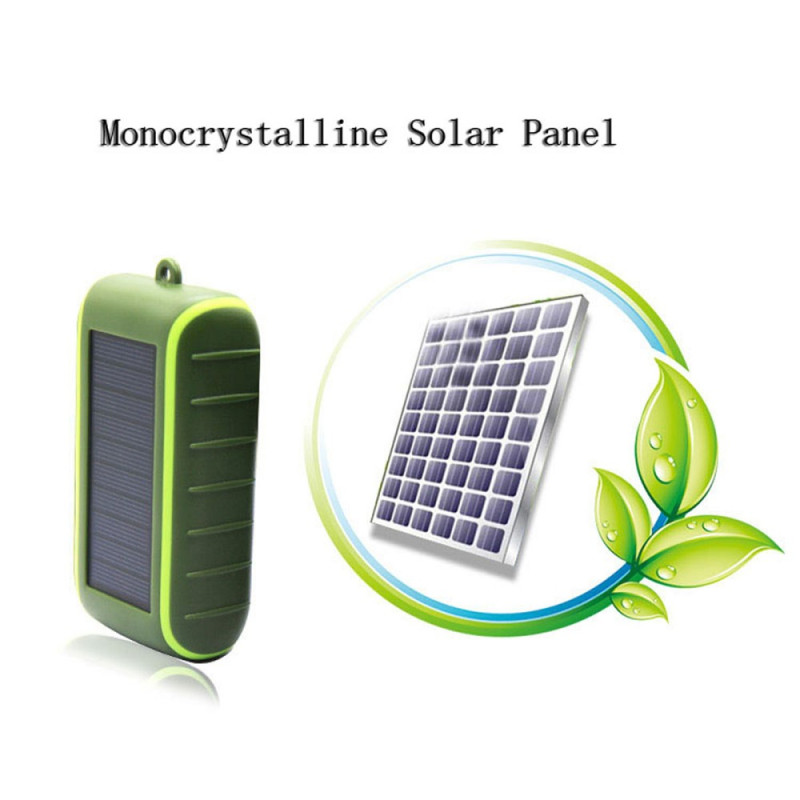 External Solar Battery and Dynamo Flashlight